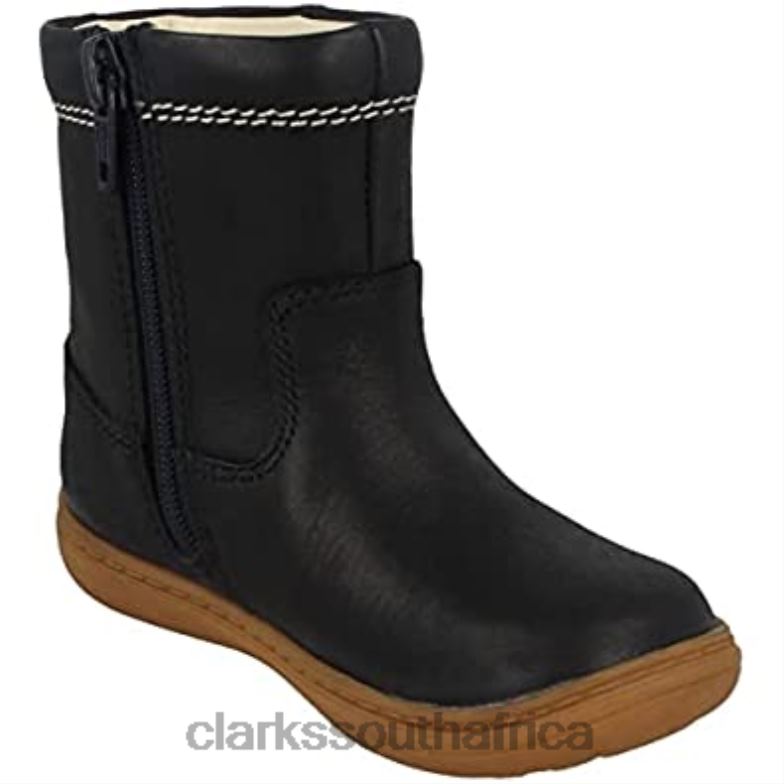 Navy Combi Flash Midi T Girls Infant Boots Clarks 84040724 Kids Clarks Navy Combi