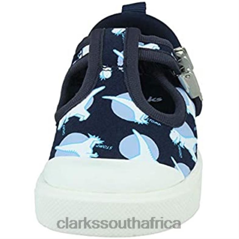 Clarks Blue Navy Interest Navy Interest Girl's City Dance T Ballet Flats 840401777 Kids Clarks Blue Navy Interest Navy Interest