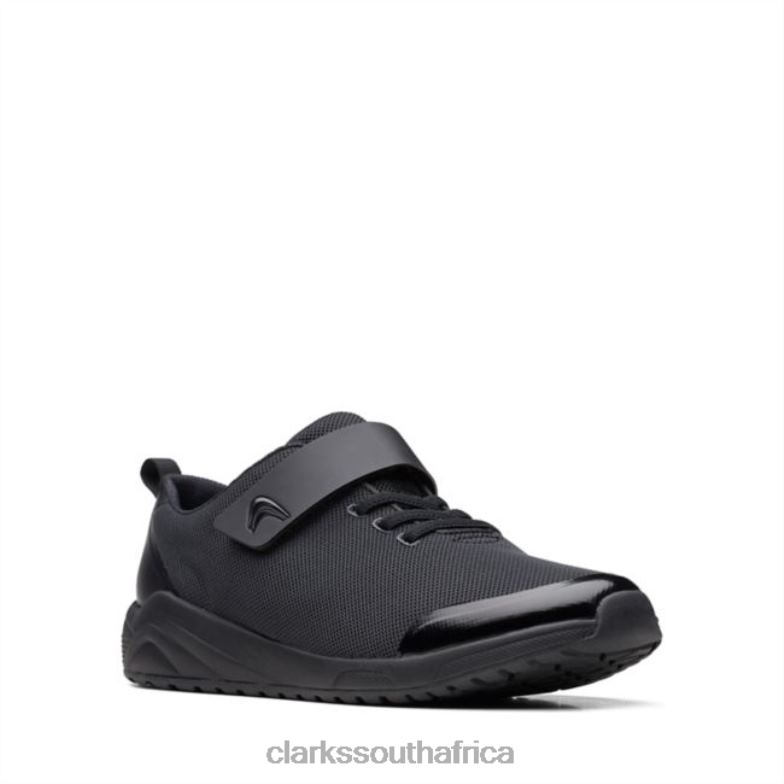 Black Clarks Aeon Pace Youth Black 840405960 Kids Clarks Black