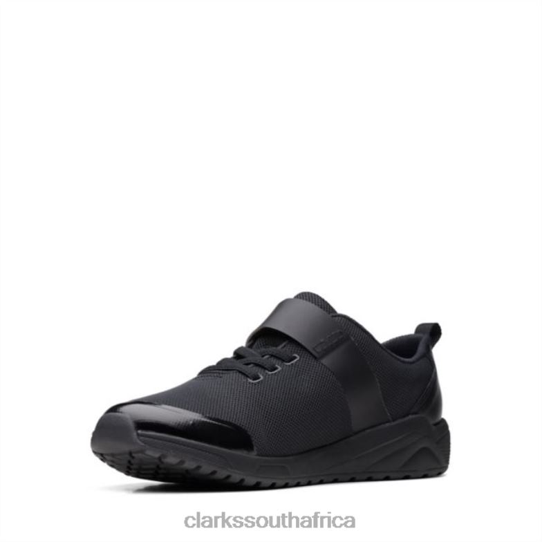 Black Clarks Aeon Pace Youth Black 840405960 Kids Clarks Black