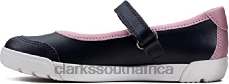 Girls Shoes K 1 Child Emery Halo K Navy Navy 12 Child F Clarks 840401060 Kids Clarks