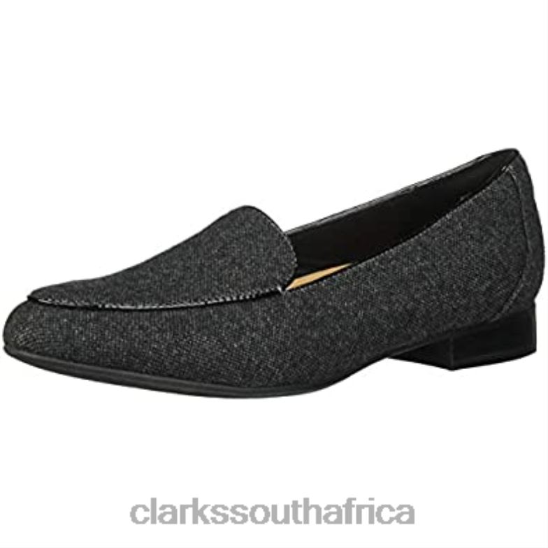 Grey Tweed Clarks Girl's Un Blush Ease Loafer 840402376 Kids Clarks Grey Tweed