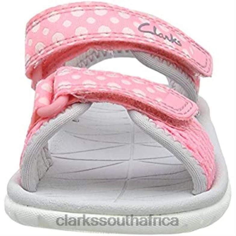 Pink Pink Combi Pink Combi Girl's Surfing Tide Open Toe Sandals Clarks 840401876 Kids Clarks