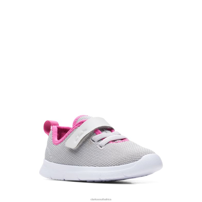 Light Grey Ath Weave T Clarks 840403796 Kids Clarks Light Grey