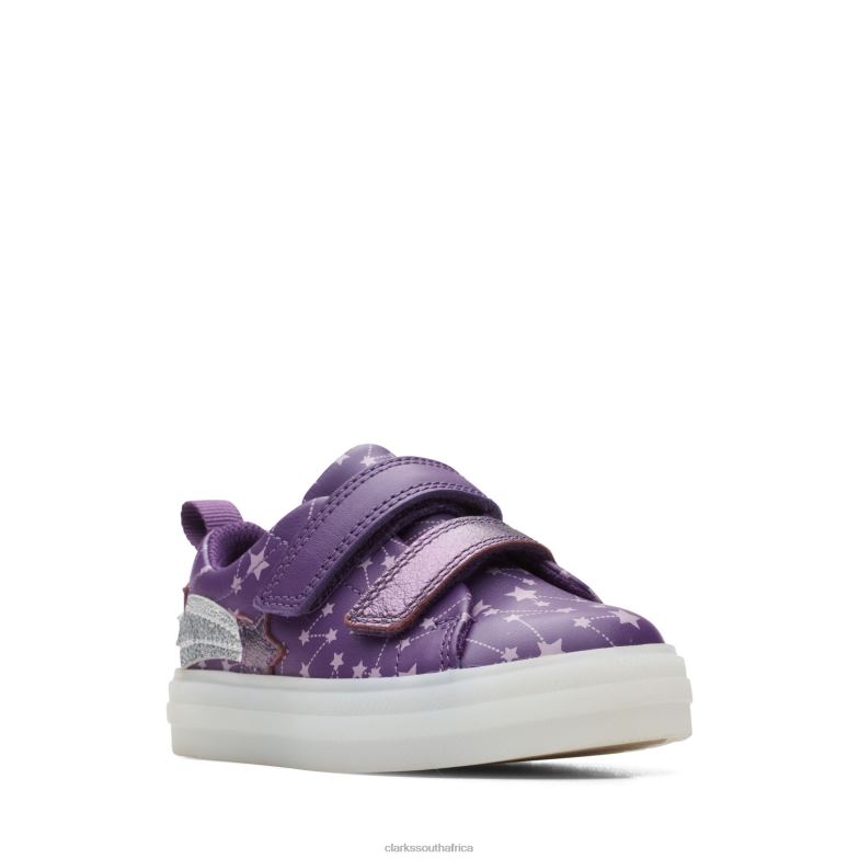 Clarks Flare Fly T Purple 840403802 Kids Clarks Purple