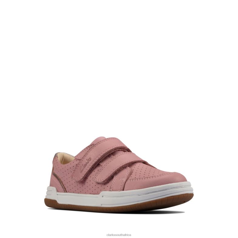 Clarks Light Pink Fawn Solo K 840403793 Kids Clarks Light Pink