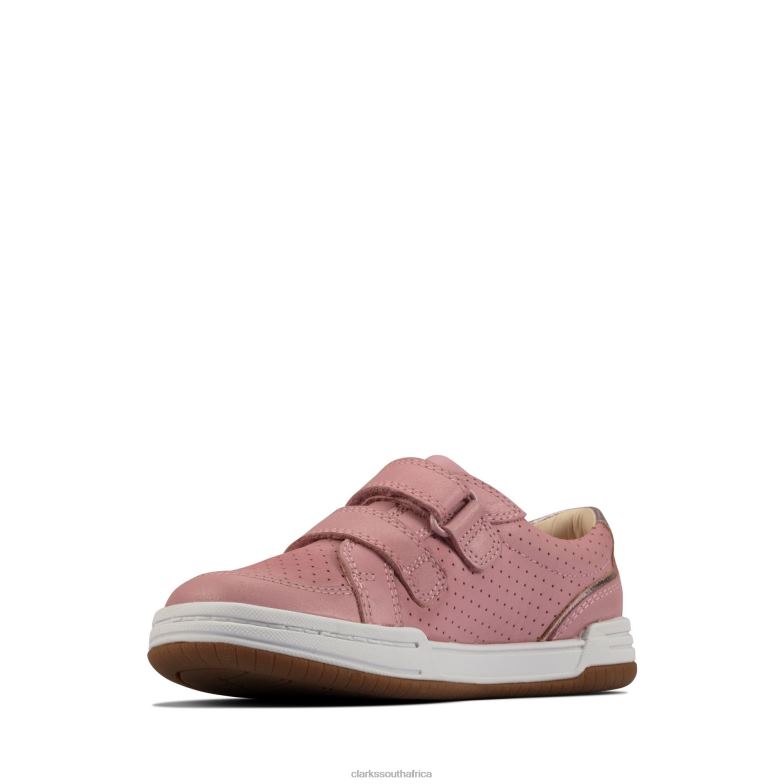 Clarks Light Pink Fawn Solo K 840403793 Kids Clarks Light Pink