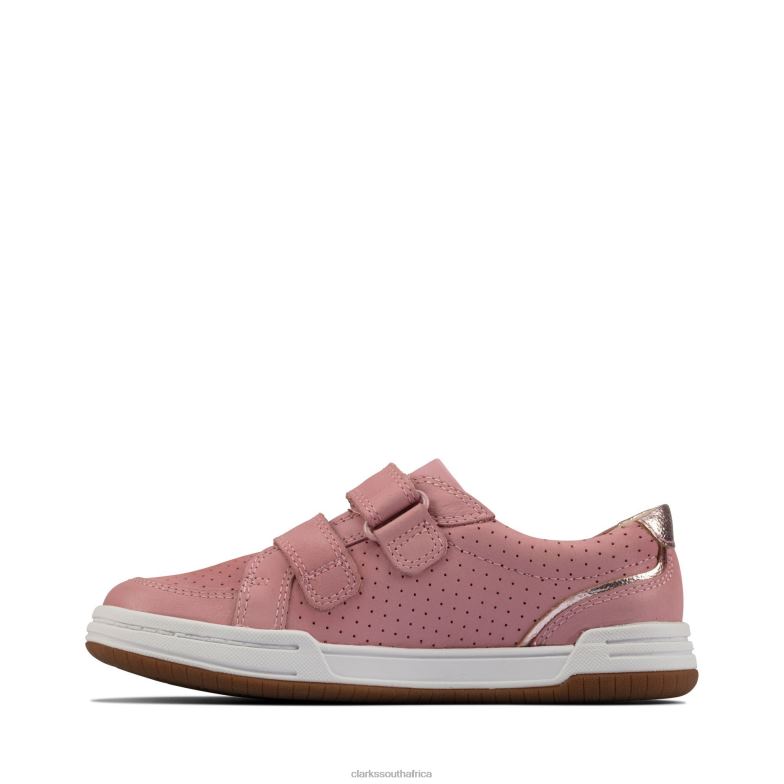 Clarks Light Pink Fawn Solo K 840403793 Kids Clarks Light Pink
