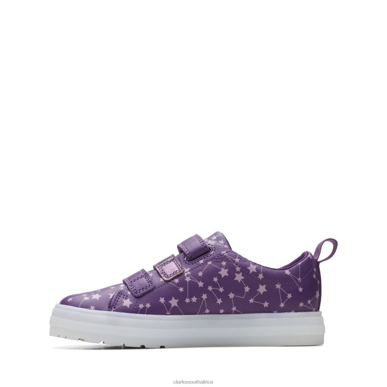 Flare Fly K Clarks Purple 840403807 Kids Clarks Purple