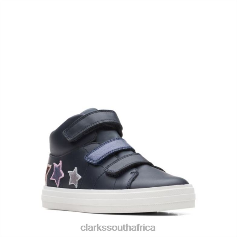 Dark Blue Leather Nova Fun Kid Dark Blue Leather Clarks 840405732 Kids Clarks Dark Blue Leather
