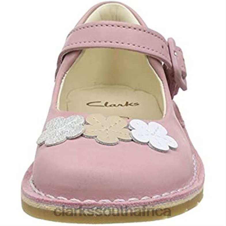 Clarks Comet Gem Toddler Leather Shoes Dusty Pink 84040321 Kids Clarks