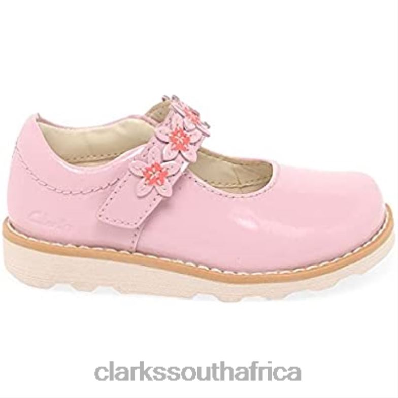 Crown Petal Toddler Leather Shoes Wide Pink Clarks 84040239 Kids Clarks