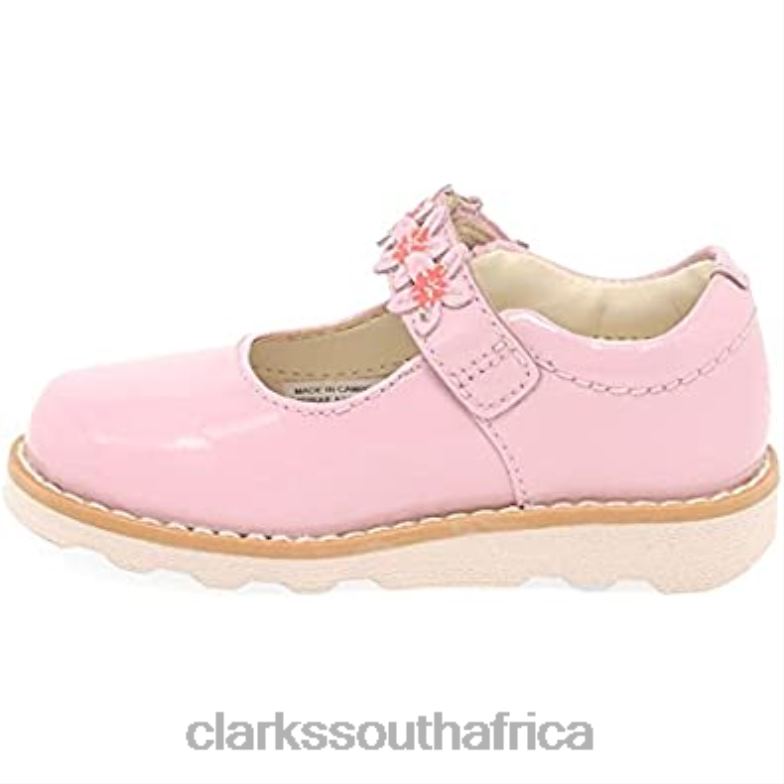 Crown Petal Toddler Leather Shoes Wide Pink Clarks 84040239 Kids Clarks