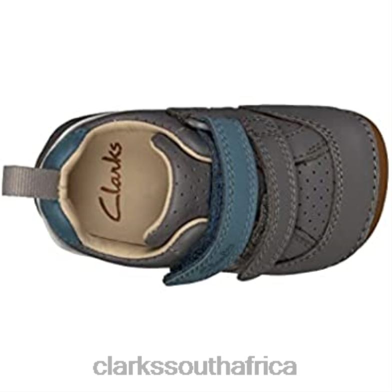 Ti Ny Sky Toddler Leather Shoes Grey Clarks 840402903 Kids Clarks