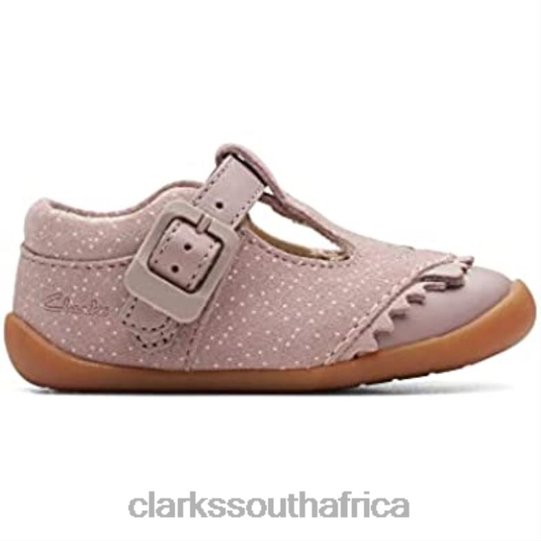 Roamer Cub Toddler Suede Shoes Pink Clarks 84040636 Kids Clarks