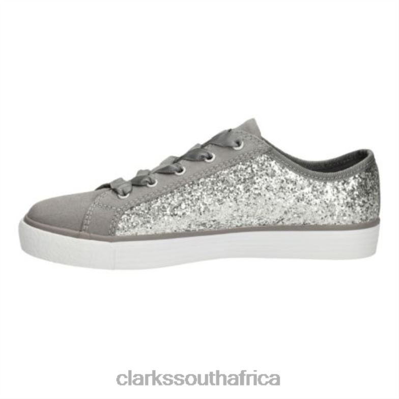 Brill Cora Jnr F Fit Clarks Silver 840404589 Kids Clarks Silver