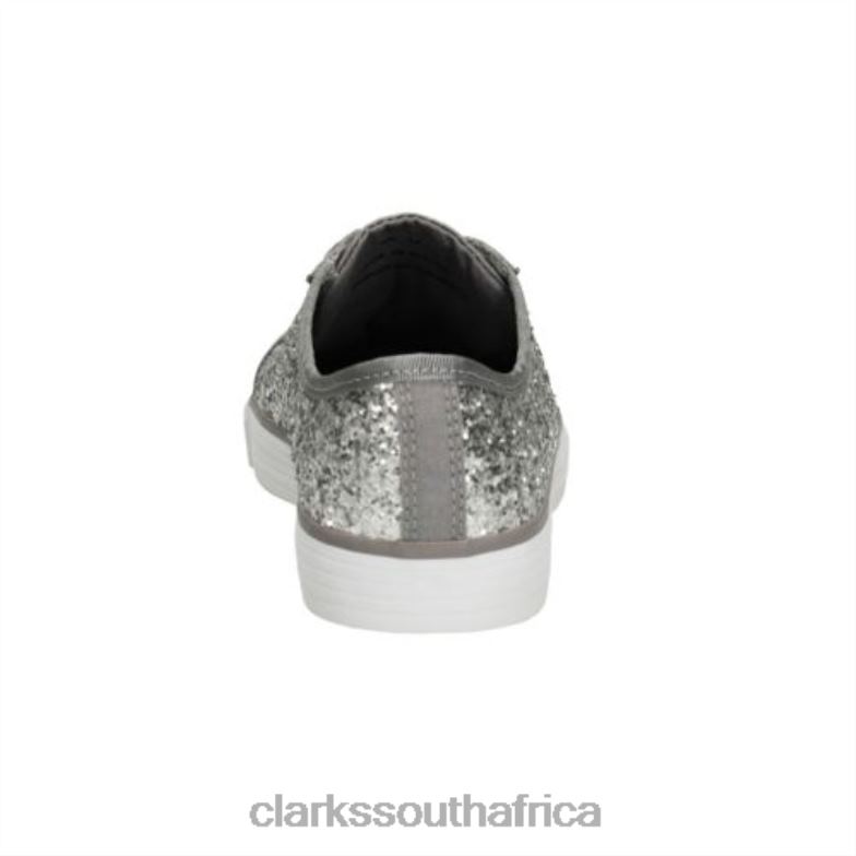 Brill Cora Jnr F Fit Clarks Silver 840404589 Kids Clarks Silver