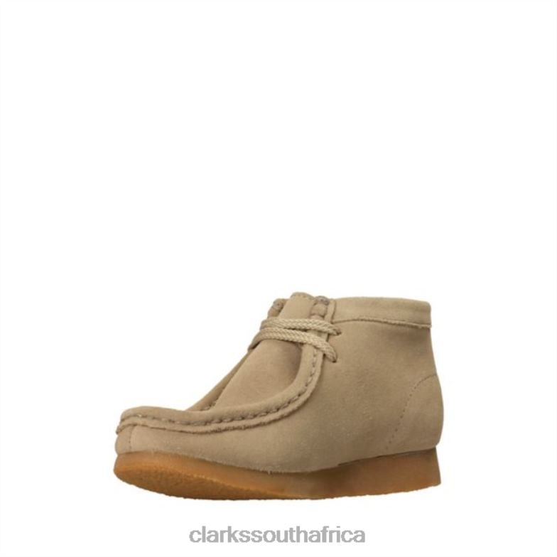 Clarks Sand Suede Wallabee Boot Sand Suede 840406881 Kids Clarks Sand Suede
