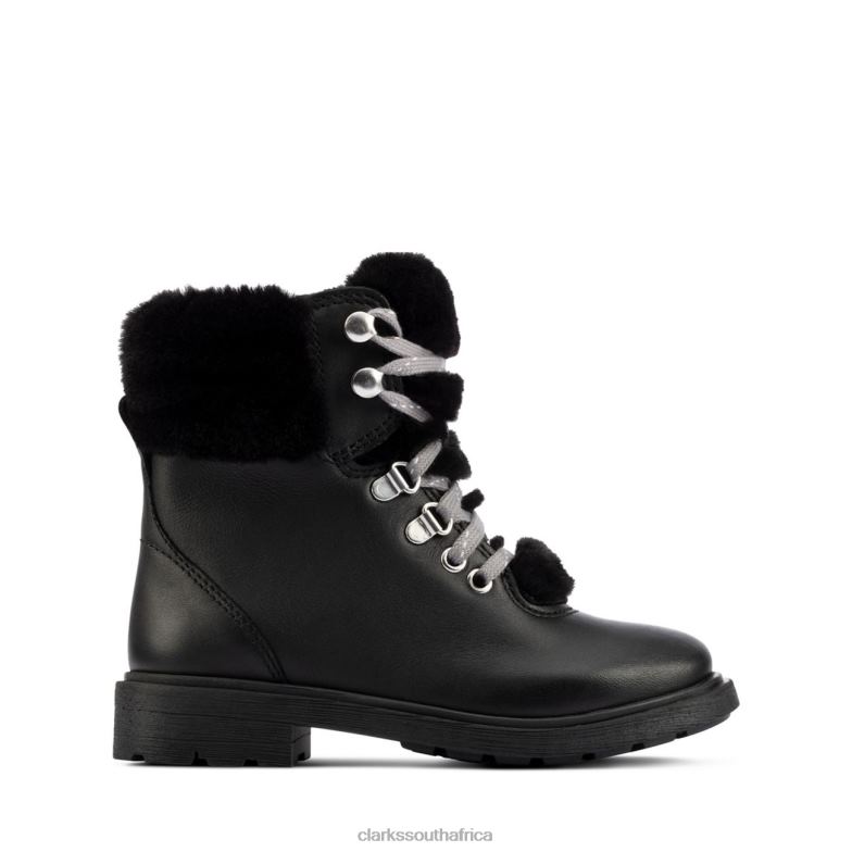 Astrol Hiker Toddler Black Leather Clarks Black Leather 840405799 Kids Clarks Black Leather