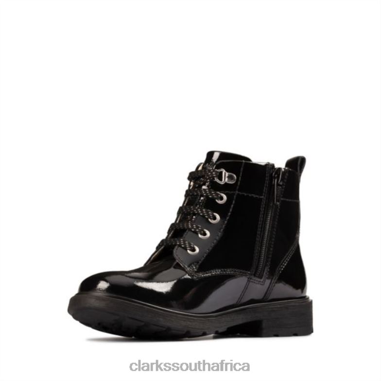 Astrol Lace Kid Black Patent Clarks Black Patent 840405751 Kids Clarks Black Patent