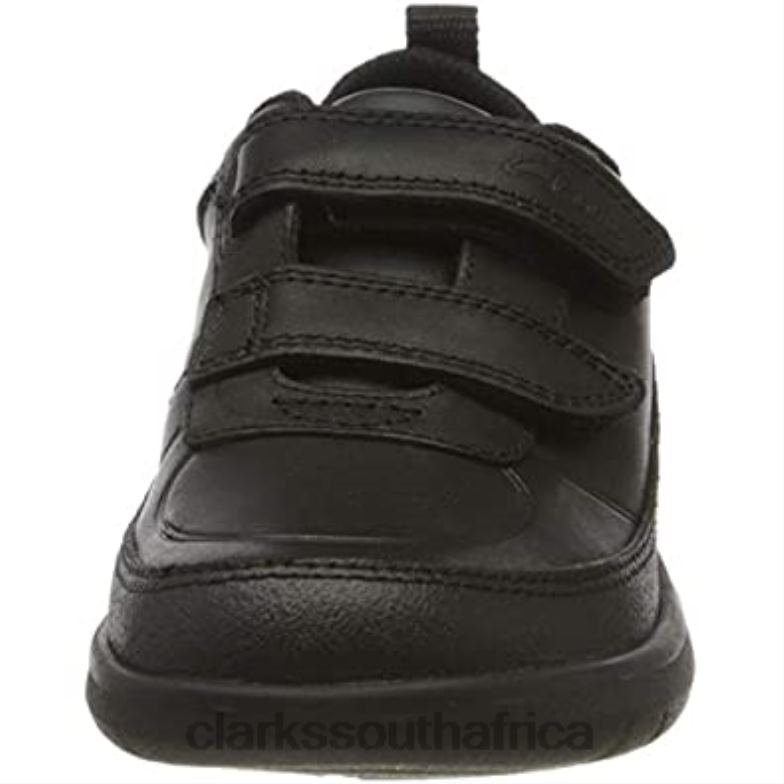 Black Clarks Scape Flare Y Uniform Dress Shoe Child 840402728 Kids Clarks Black Leather Black Leather