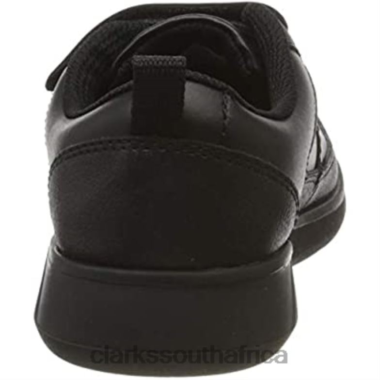 Black Clarks Scape Flare Y Uniform Dress Shoe Child 840402728 Kids Clarks Black Leather Black Leather