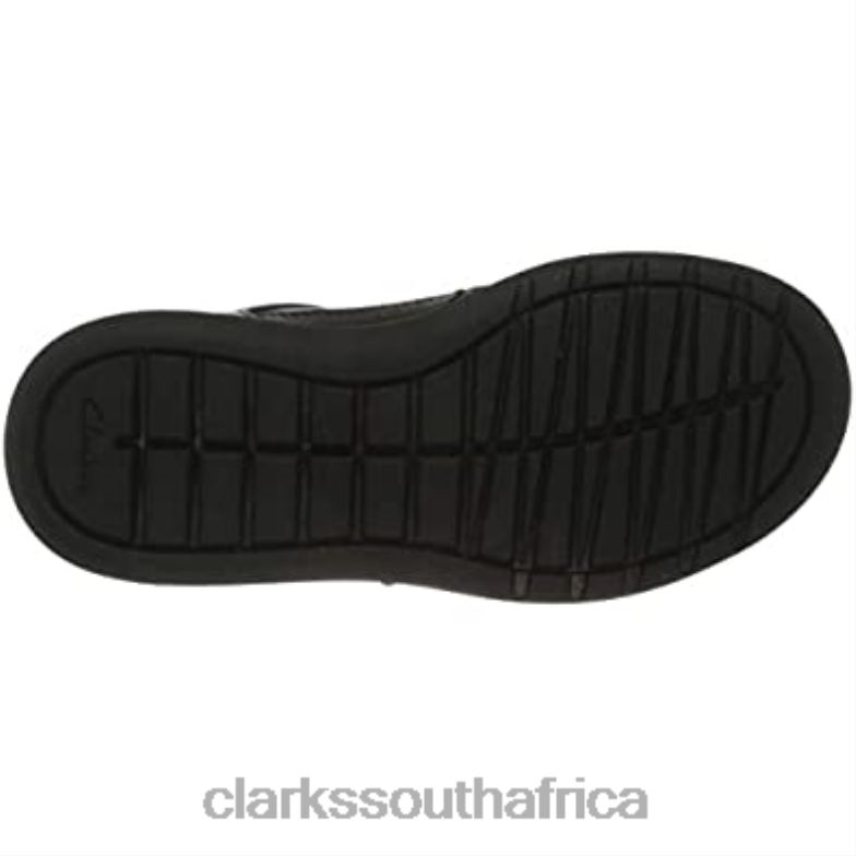 Black Clarks Scape Flare Y Uniform Dress Shoe Child 840402728 Kids Clarks Black Leather Black Leather