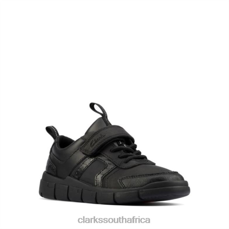 Black Leather Clarks Encode Bright Kid Black Leather 840405899 Kids Clarks Black Leather