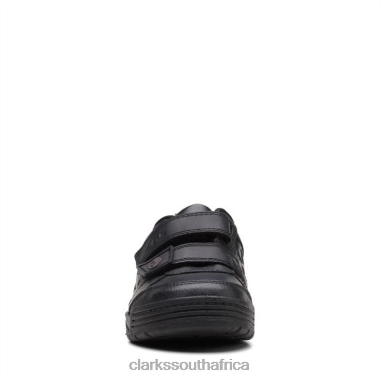 Black Leather Palmer Mist Kid Black Leather Clarks 840405964 Kids Clarks Black Leather