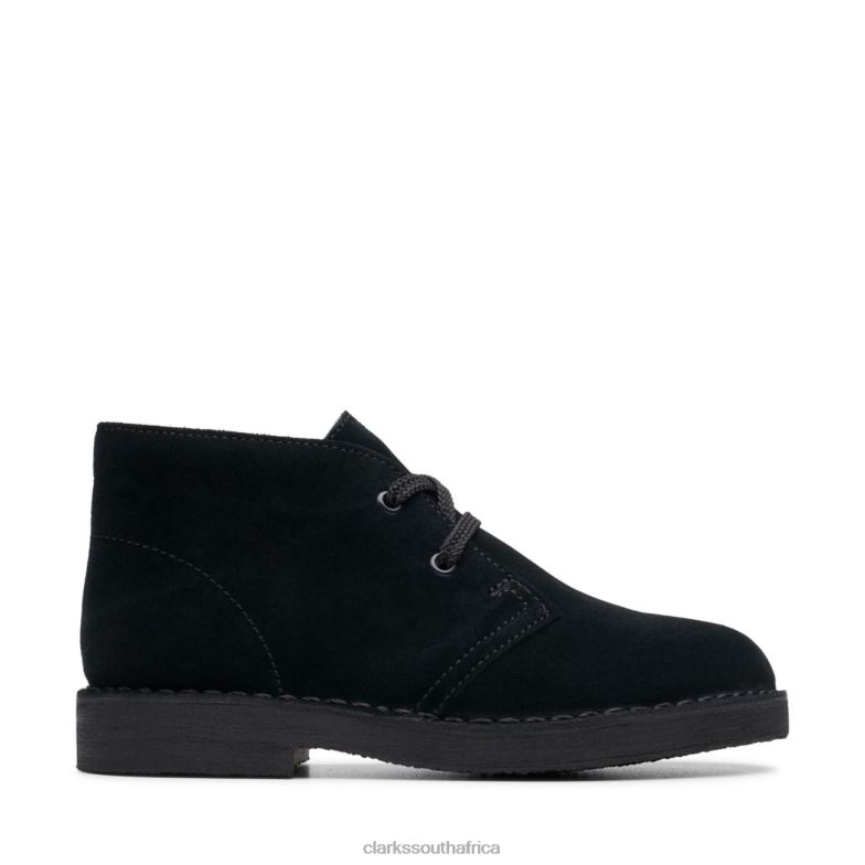 Black Suede Clarks Desert Boot Black Suede 840406883 Kids Clarks Black Suede