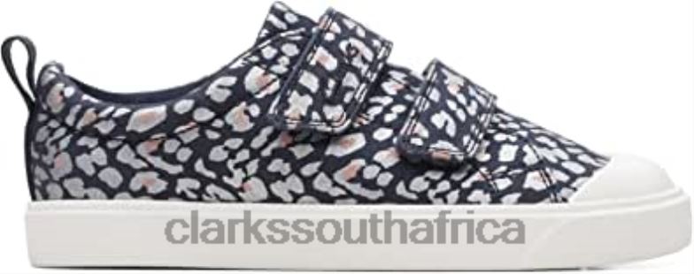 City Bright Kid Textile Canvas 0 Blue Clarks 84040391 Kids Clarks