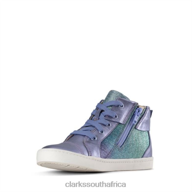 City Myth Kid Lilac Leather Clarks Lilac Leather 840405767 Kids Clarks Lilac Leather