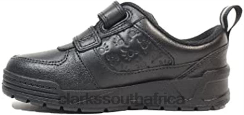 Clarks Palmer Steggy Kid Leather Shoes Black 8404050 Kids Clarks