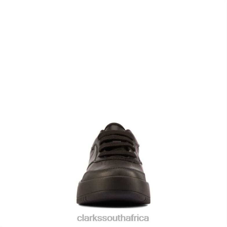 Clarks Tor Sport Flex Kid Black Leather Black Leather 840405898 Kids Clarks Black Leather