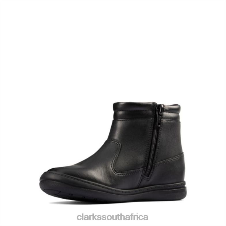 Scooter Go Gore-Tex Kid Black Leather Black Leather Clarks 840405742 Kids Clarks Black Leather