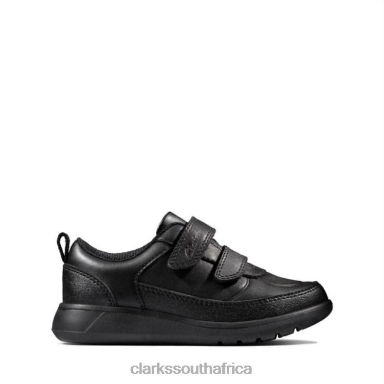 Black Leather Clarks Scape Flare Toddler Black Leather 840405867 Kids Clarks Black Leather