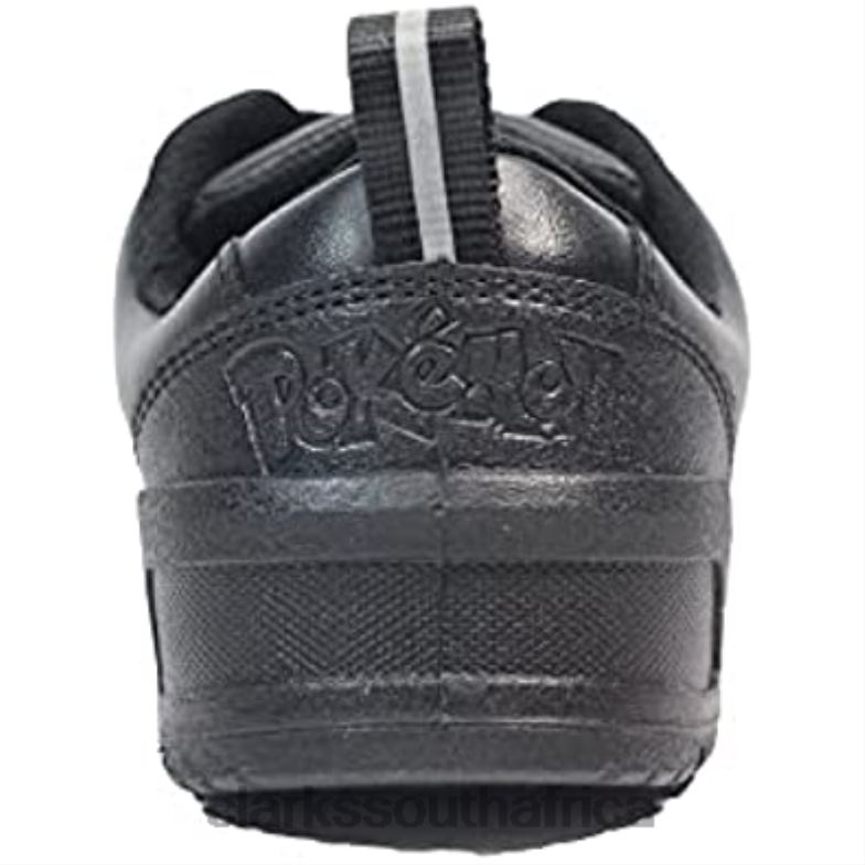 Palmer Mist Kids Black Leather Childrens PokÃ©mon Theme School Shoes Clarks Black 84040263 Kids Clarks Black