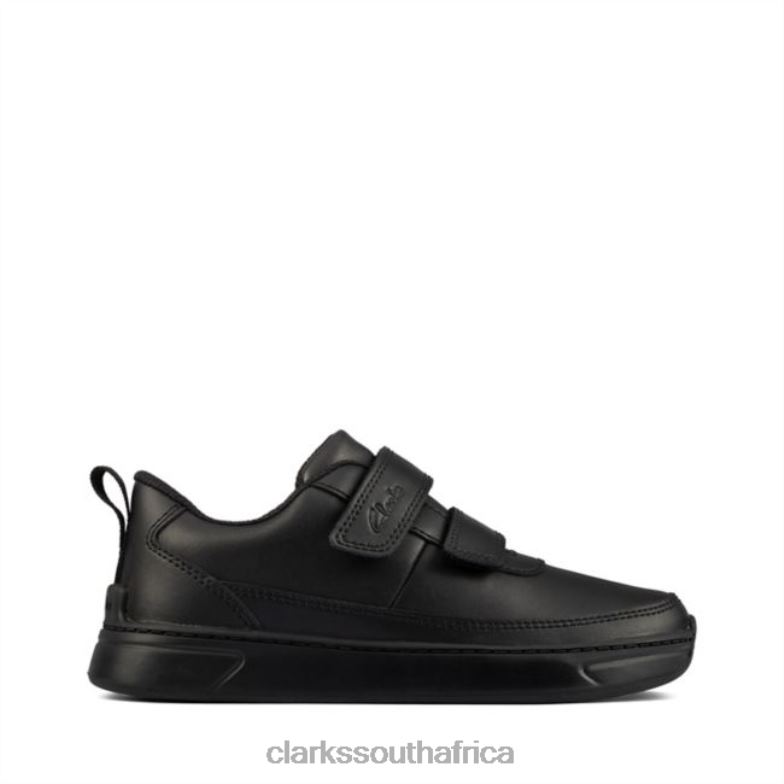 Black Leather Clarks Vibrant G Low Kid Black Leather 840405851 Kids Clarks Black Leather