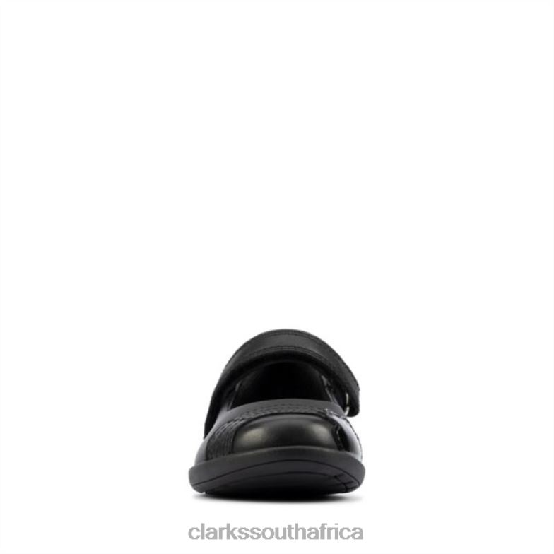 Black Leather Etch Beam Toddler Black Leather Clarks 840405900 Kids Clarks Black Leather