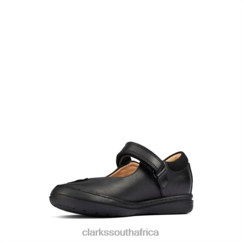 Black Leather Scooter Daisy Toddler Black Leather Clarks 840405868 Kids Clarks Black Leather