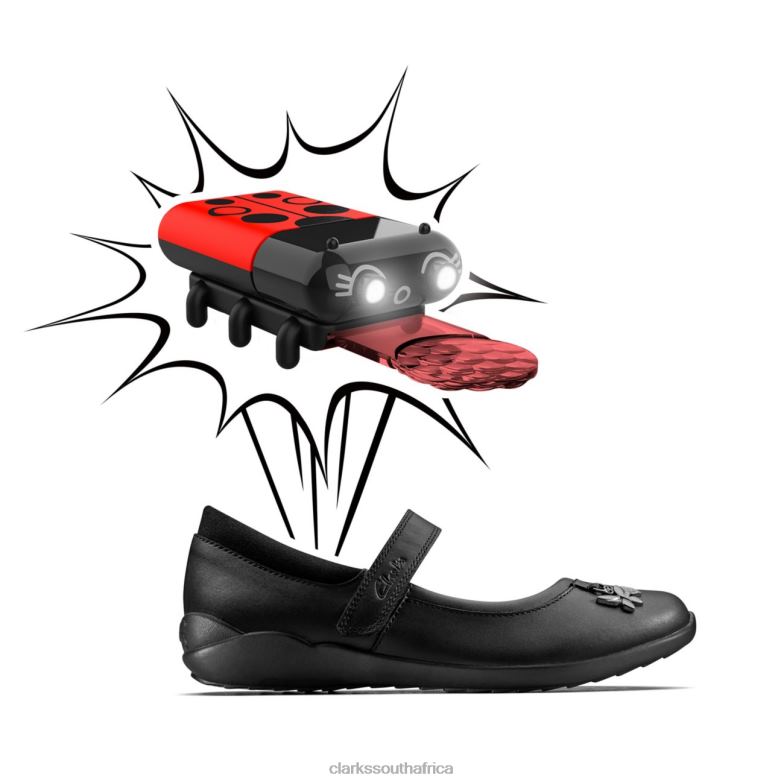 Clarks Black Leather Vibrant Trail Kid Black Leather 840405857 Kids Clarks Black Leather