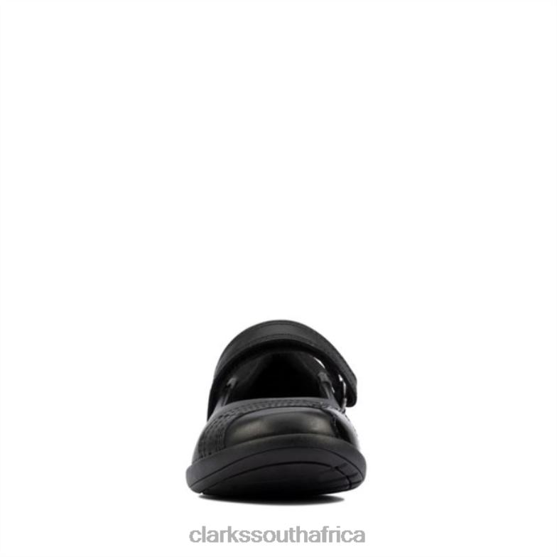 Etch Beam Kid Black Leather Clarks Black Leather 840405855 Kids Clarks Black Leather