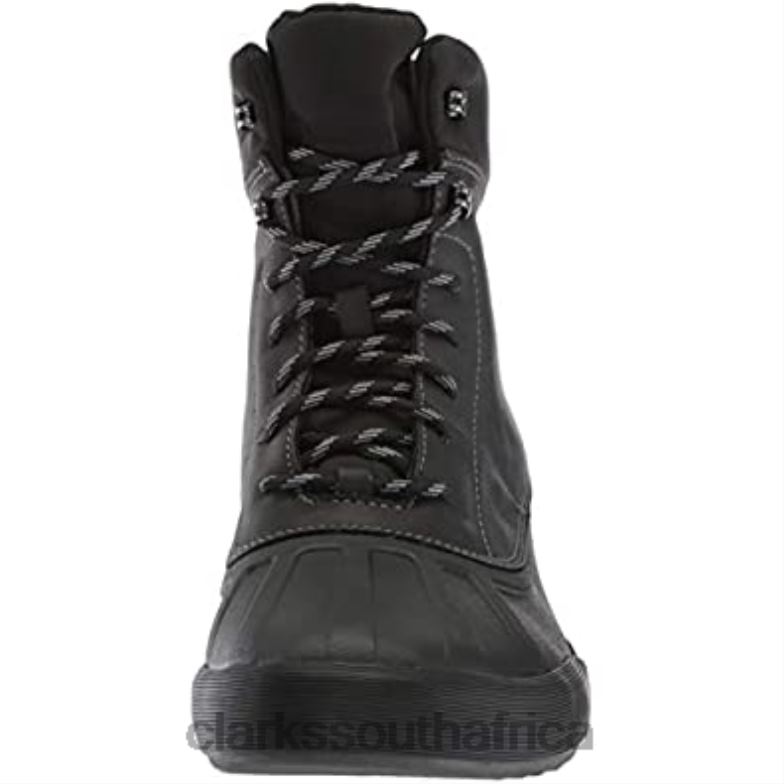 Black Leather Clarks Men's Bowman Peak Ankle Boot Black Leather 840402584 Men Clarks Black Leather