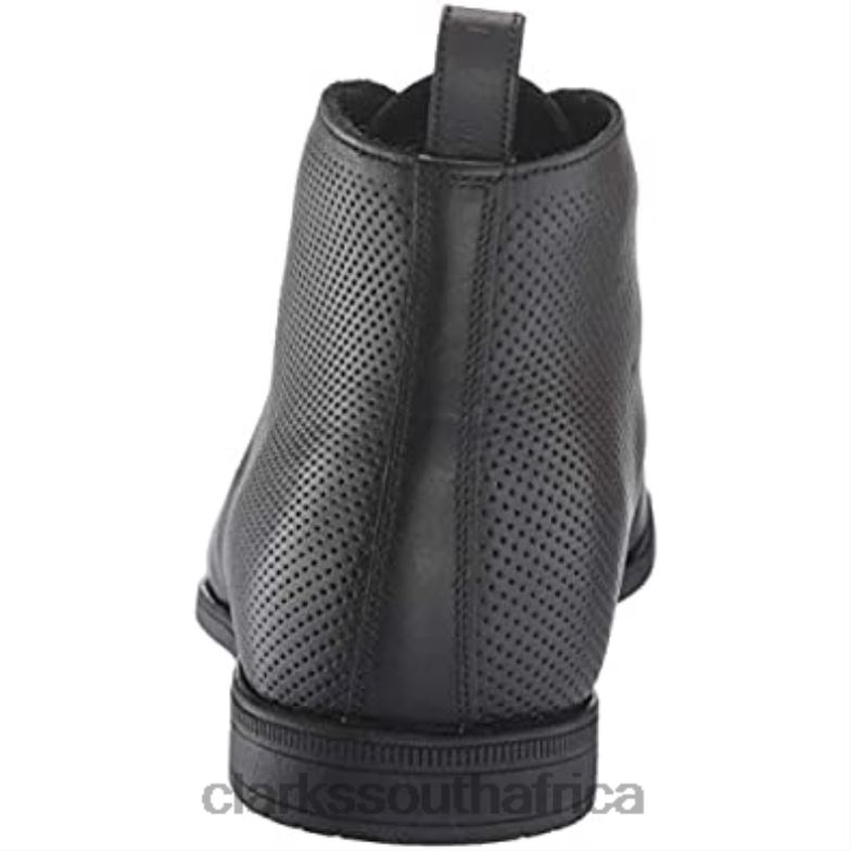 Men's Bampton Up Ankle Boot Clarks Black Leather 840402359 Men Clarks Black Leather