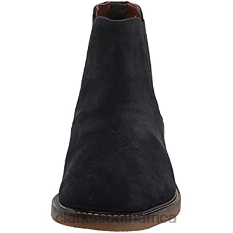 Men's Jaxen Chelsea Boot Clarks Navy Suede 840401461 Men Clarks Navy Suede