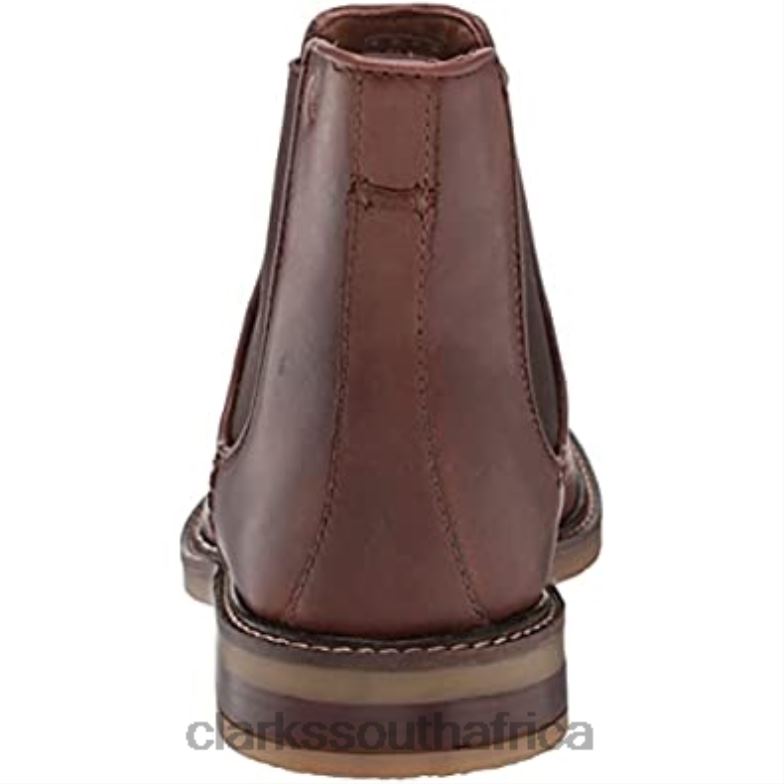 Tan Leather Clarks Men's Jaxen Chelsea Boot 840401200 Men Clarks Tan Leather
