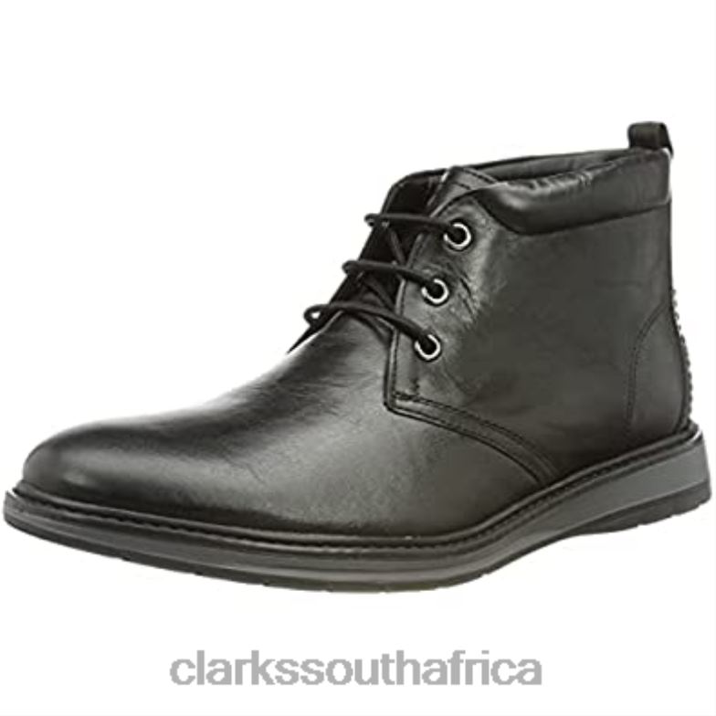 Black Leather Men's Chantrydesert Black Chukka Boot Clarks 840402364 Men Clarks Black Leather