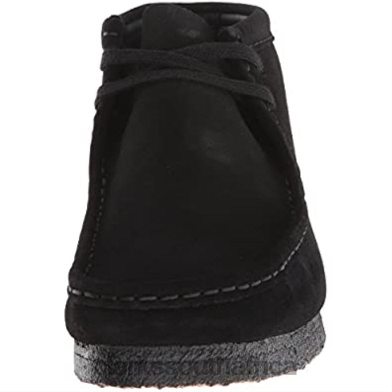 Black Suede Clarks Men's Wallabee Boot Chukka 840402520 Men Clarks Black Suede