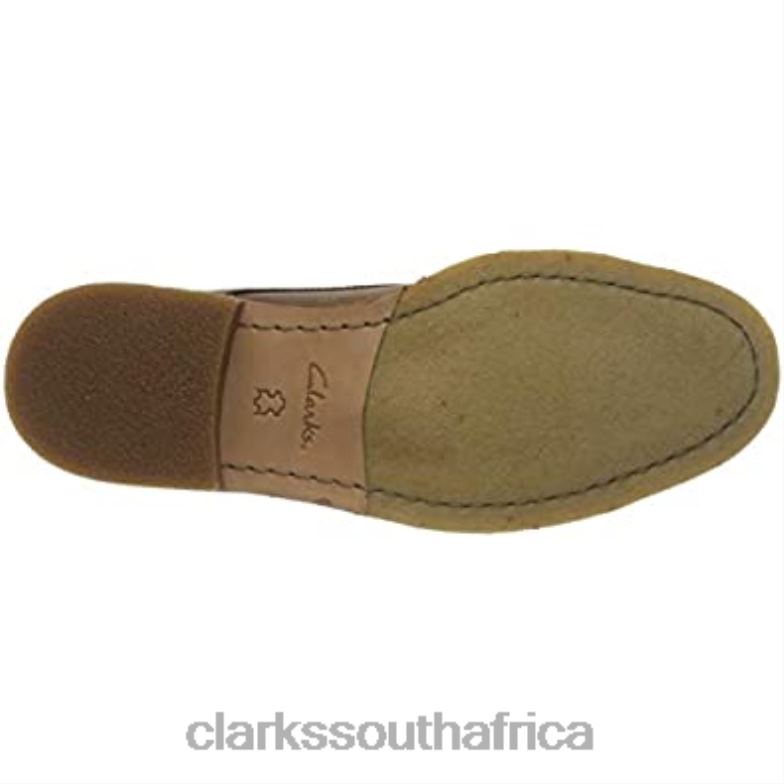 Brown Dark Tan Lea Clarks Men's Clarkdale Bara Classic Boots 840402104 Men Clarks Brown Dark Tan Lea