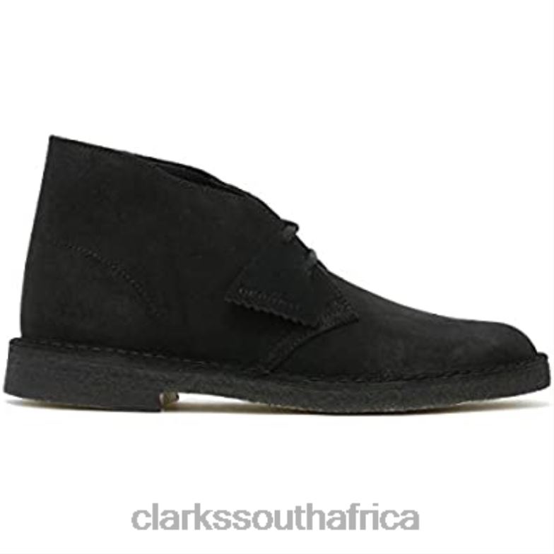 Clarks Desert Mens Black Suede Boots 84040250 Men Clarks